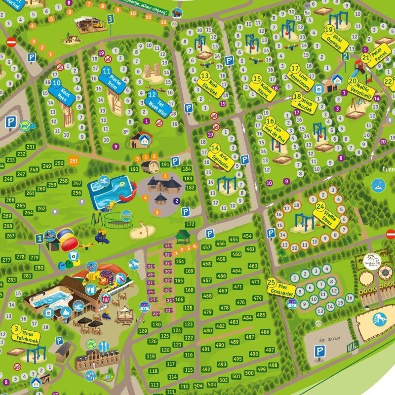 Kampeervelden per leeftijd