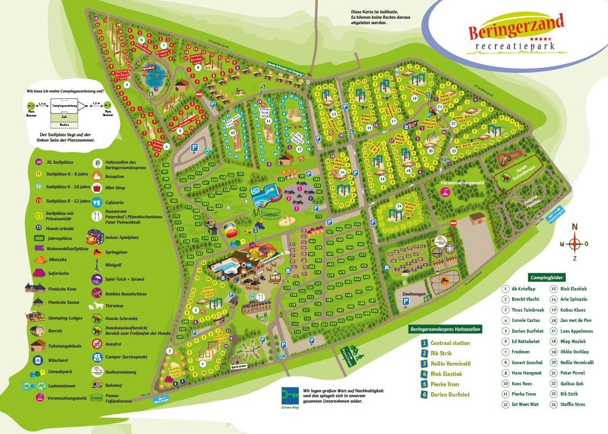 Plattegrond Camping Beringerzand